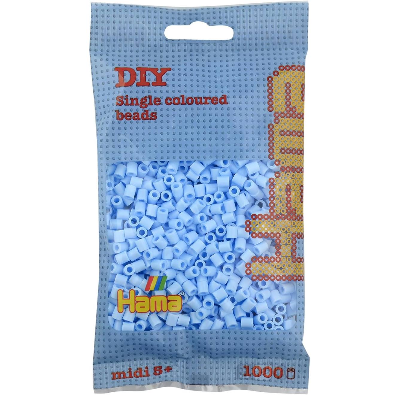 Sachet 1000 Perles Plastique Bleu Ciel