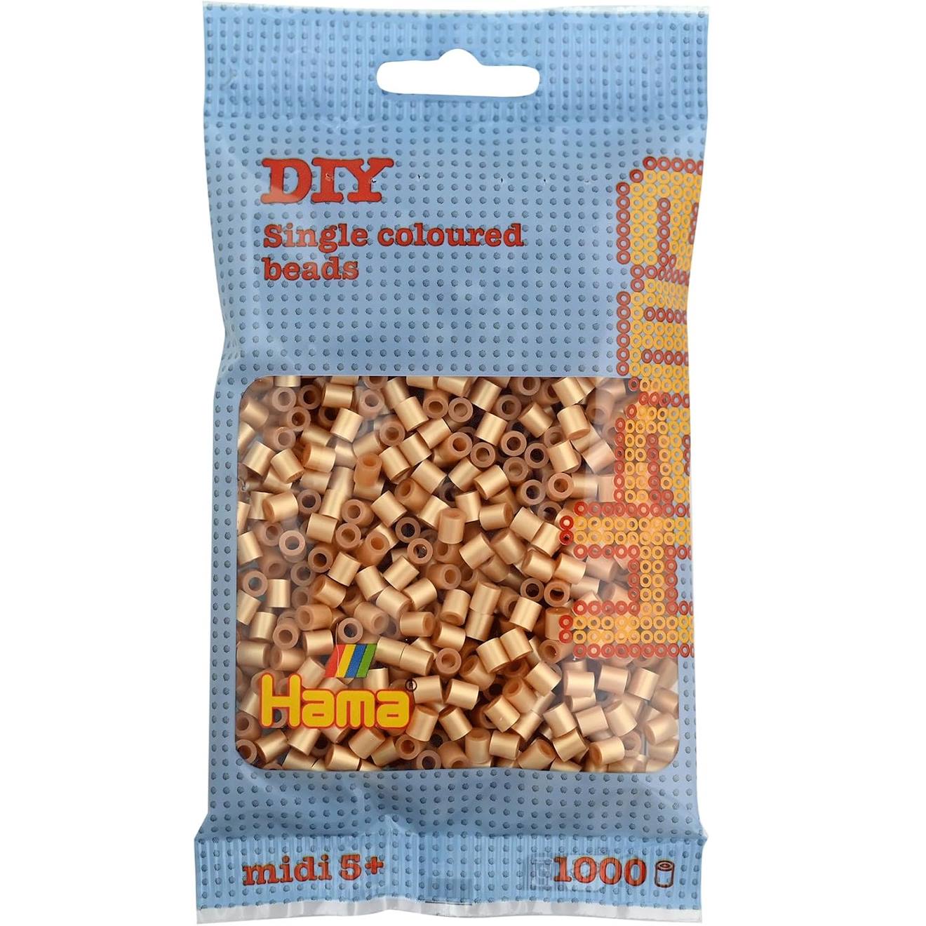 Sachet 1000 Perles Plastique Midi Or Jaune