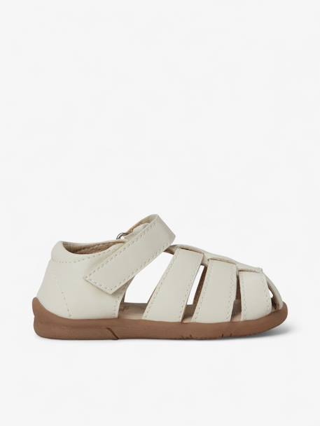 Babymocs - Sandales Little Gardener Enfant En Cuir Vegan Off White