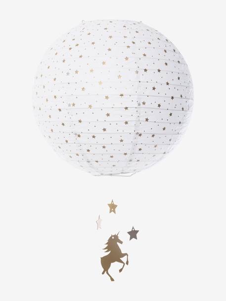 Boule En Papier Pour Suspension Licorne Blanc Vertbaudet