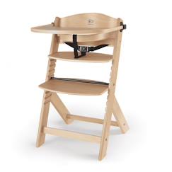 Puériculture-Chaise haute bois 3 en 1 reglable avec harnais, évolutive, réglable
