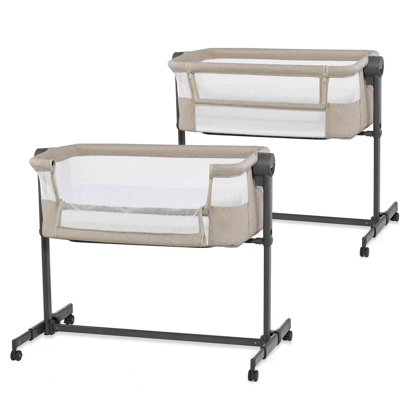 Lit Bebe Cododo Reglable Hauteur, Avec Matelas De La Naissance Beige (Kinderkraft) - Couverture