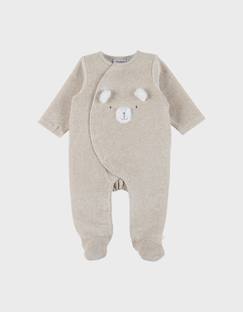 Pyjama en velours brodé – orso  - vertbaudet enfant