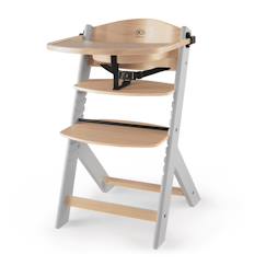 Puériculture-Chaise haute bois 3 en 1 reglable avec harnais, évolutive, réglable