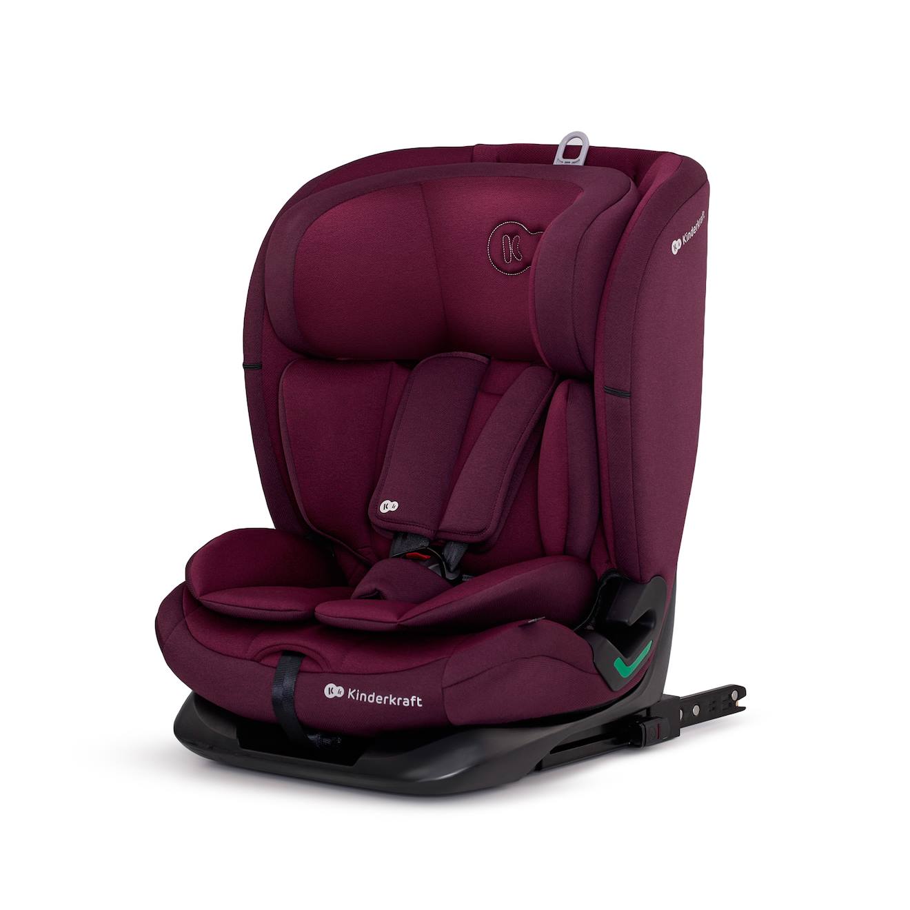 Siège Auto Kinderkraft Oneto3 I-size Avec Isofix, Top Tether, H-guard, Sps, Easy Grow Et Inclinaison 5 Positions Bordeaux