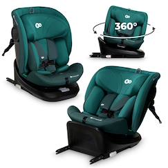 -Siege auto rotatif i size I-GROW - 0 à 36 kg évolutif, dès la naissance jusqu'à 12 ans