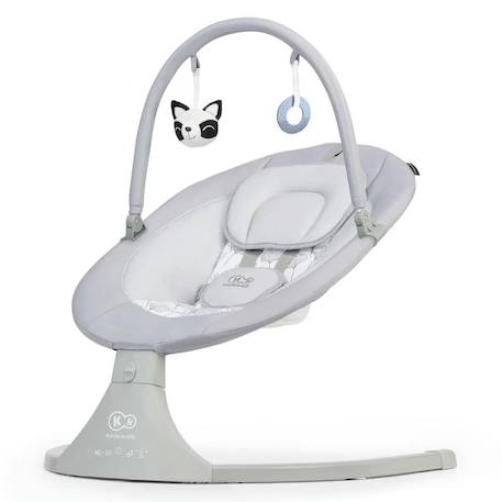 Balancelle transat bébé electrique, de la naissance à 9 Mois, 12 mélodies Gris 1 - vertbaudet enfant 
