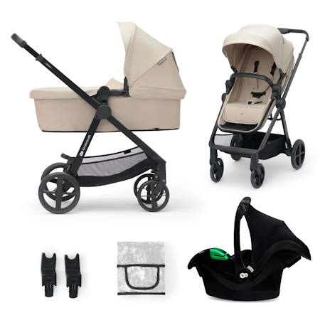 Kinderkraft - Poussette Trio Newly Dès La Naissance Beige