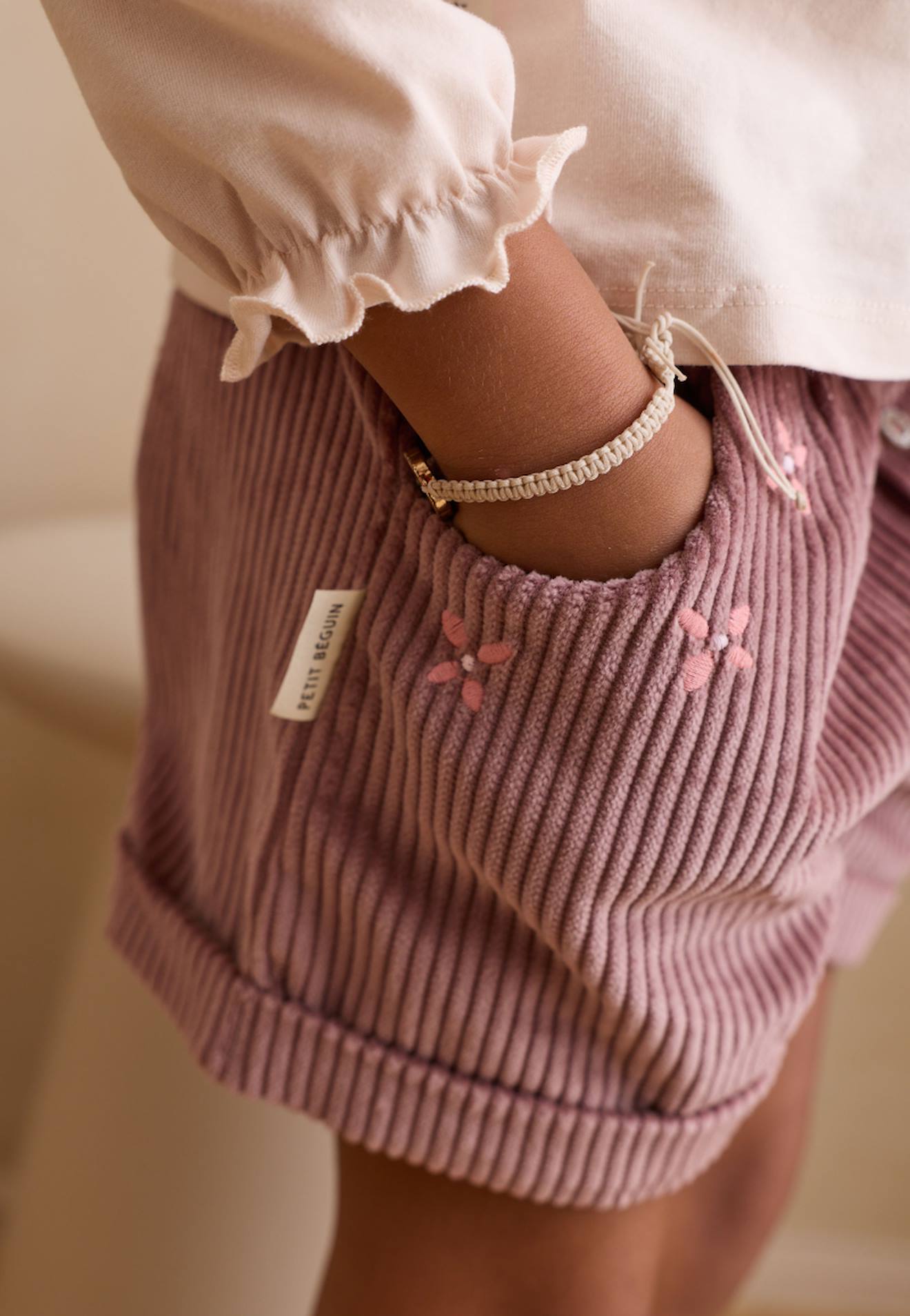 Short Enfant En Velours Ctel Sora Prune 8 €