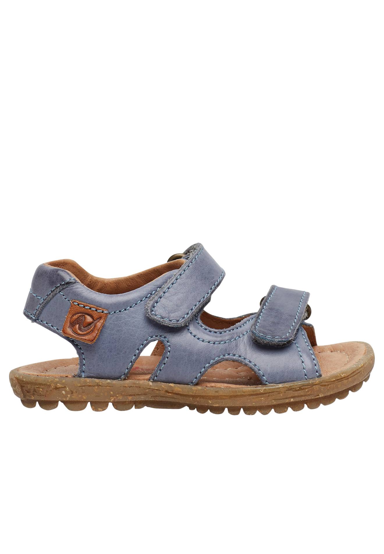Sandales En Cuir Sky Bleu Clair