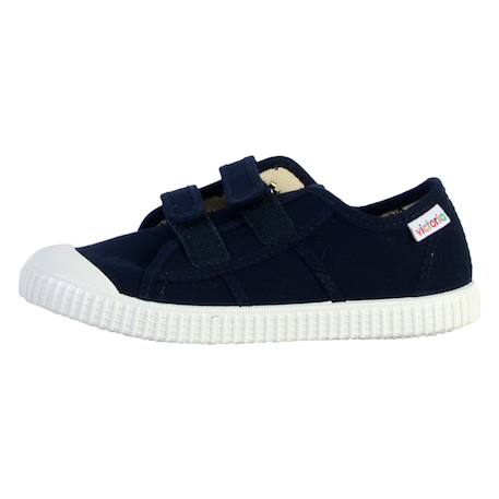Baskets basses enfant à scratch Aloe+Blanc+Dalia+Jeans+Marine+Peau 20 - vertbaudet enfant 