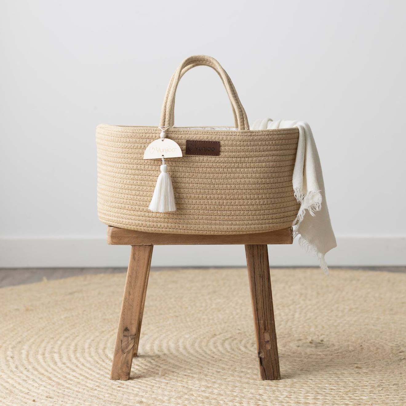 Panier De Toilette Beige (Yunioo) - Image 2