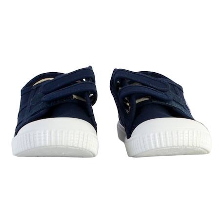 Baskets basses enfant à scratch Aloe+Blanc+Dalia+Jeans+Marine+Peau 23 - vertbaudet enfant 