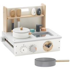 Jouet-Jeux d'imitation-Mini cuisine enfant en bois bistro