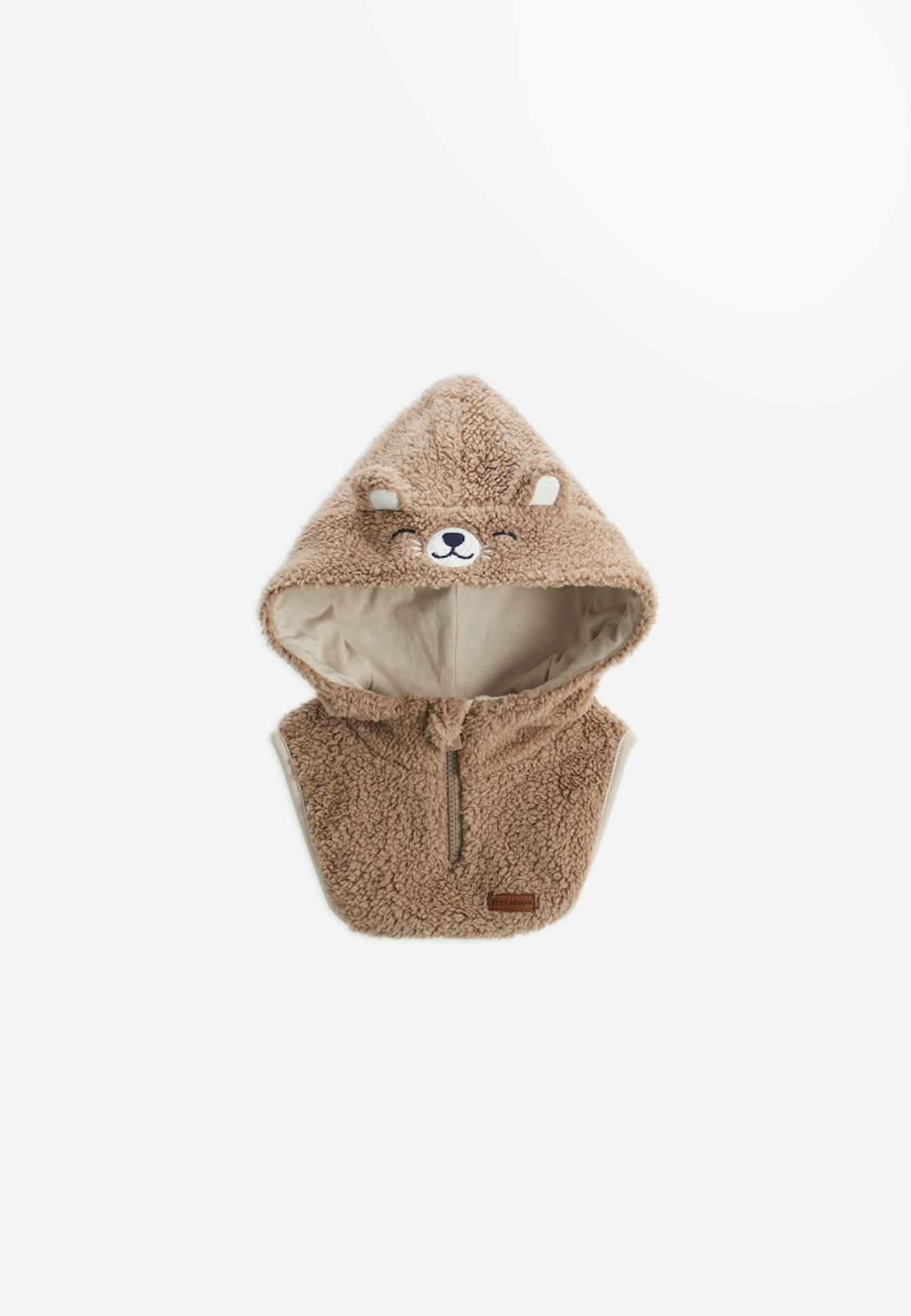 Capuche Bébé En Sherpa Charly Marron