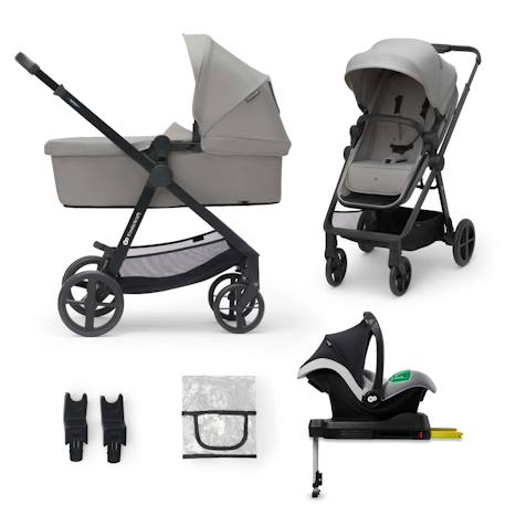 Kinderkraft - Poussette 4en1 Newly Dès La Naissance Gris
