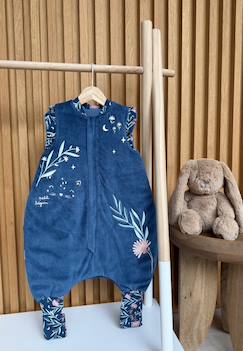 Turbulette tog 2 en velours avec pieds retroussables dina  - vertbaudet enfant