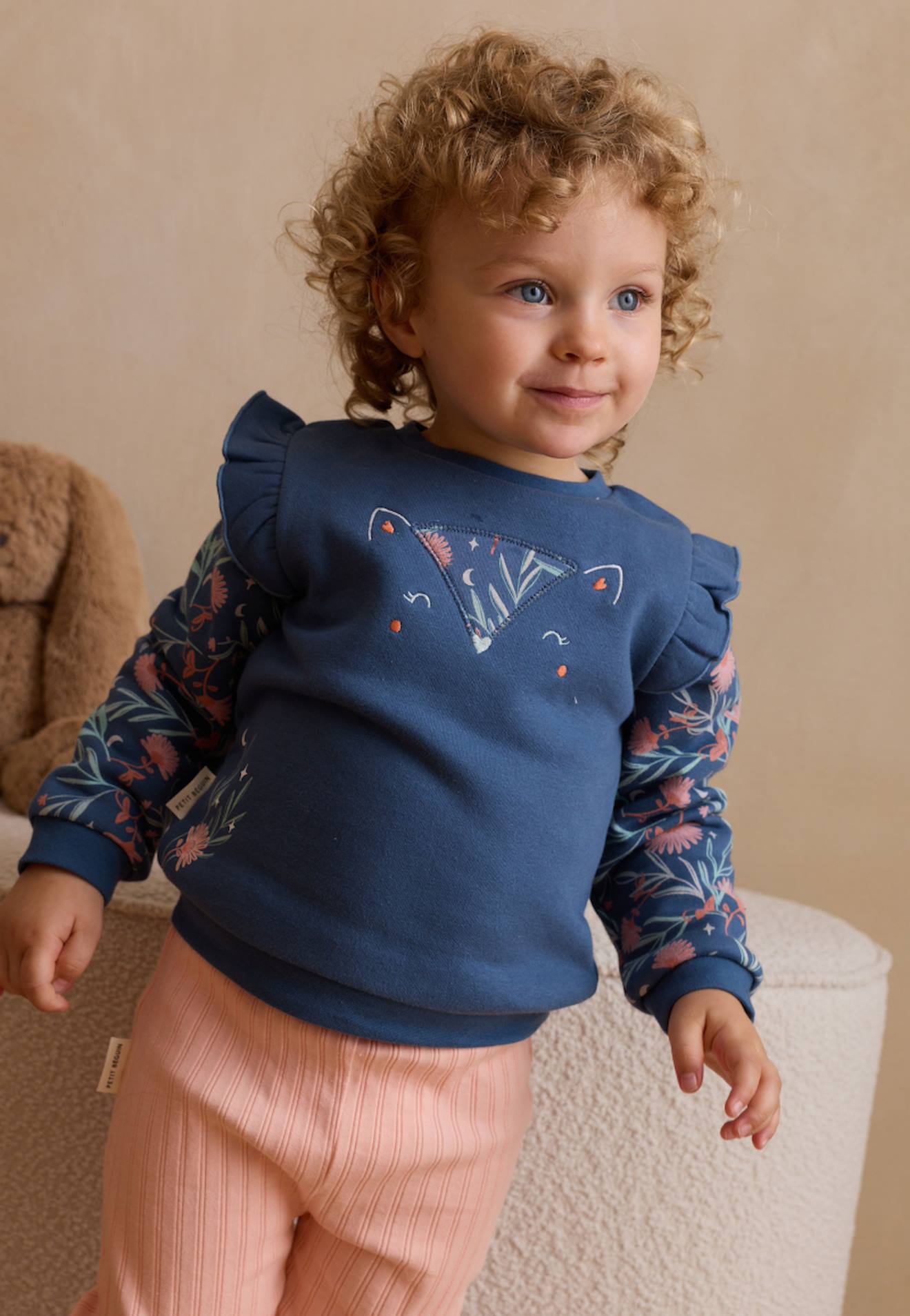 Sweat-shirt Bébé En Molleton Dina Bleu
