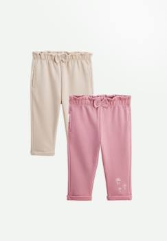 Bébé-Pantalon, jean-Lot de 2 pantalons bébé en molleton dina