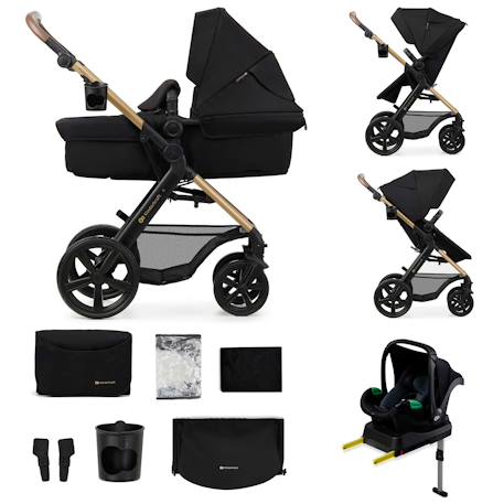 Kinderkraft - Poussette 4en1 Moov 2 Dès La Naissance Noir