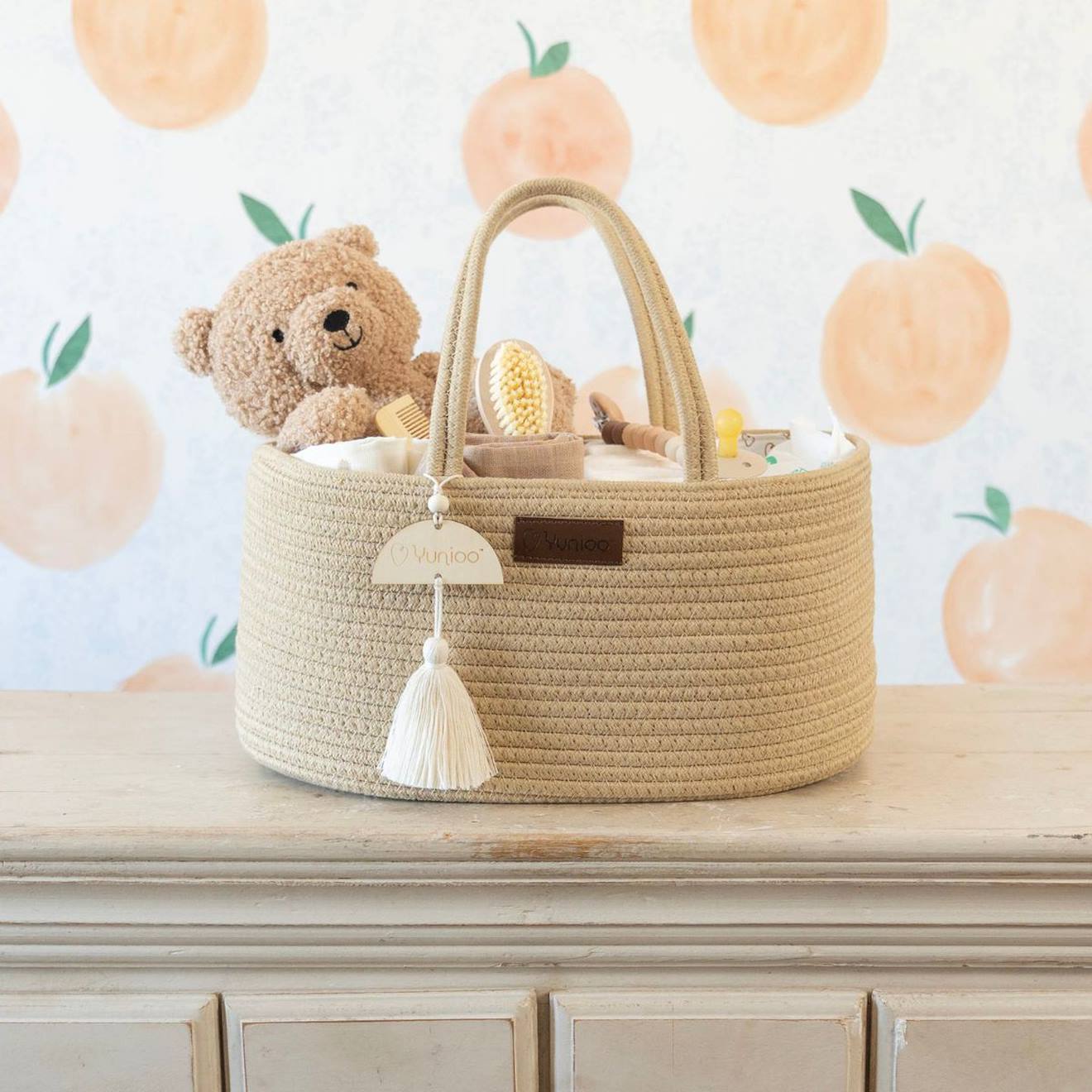 Panier De Toilette Beige (Yunioo) - Image 1