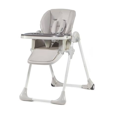 Kinderkraft - Chaise Haute De Luxe Yummi Bebe Enfant, Réglable, Plateau Amovible Gris