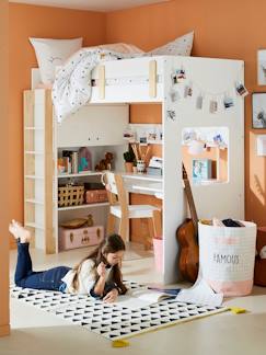 Lit mezzanine avec bureau et rangement EVEREST  - vertbaudet enfant
