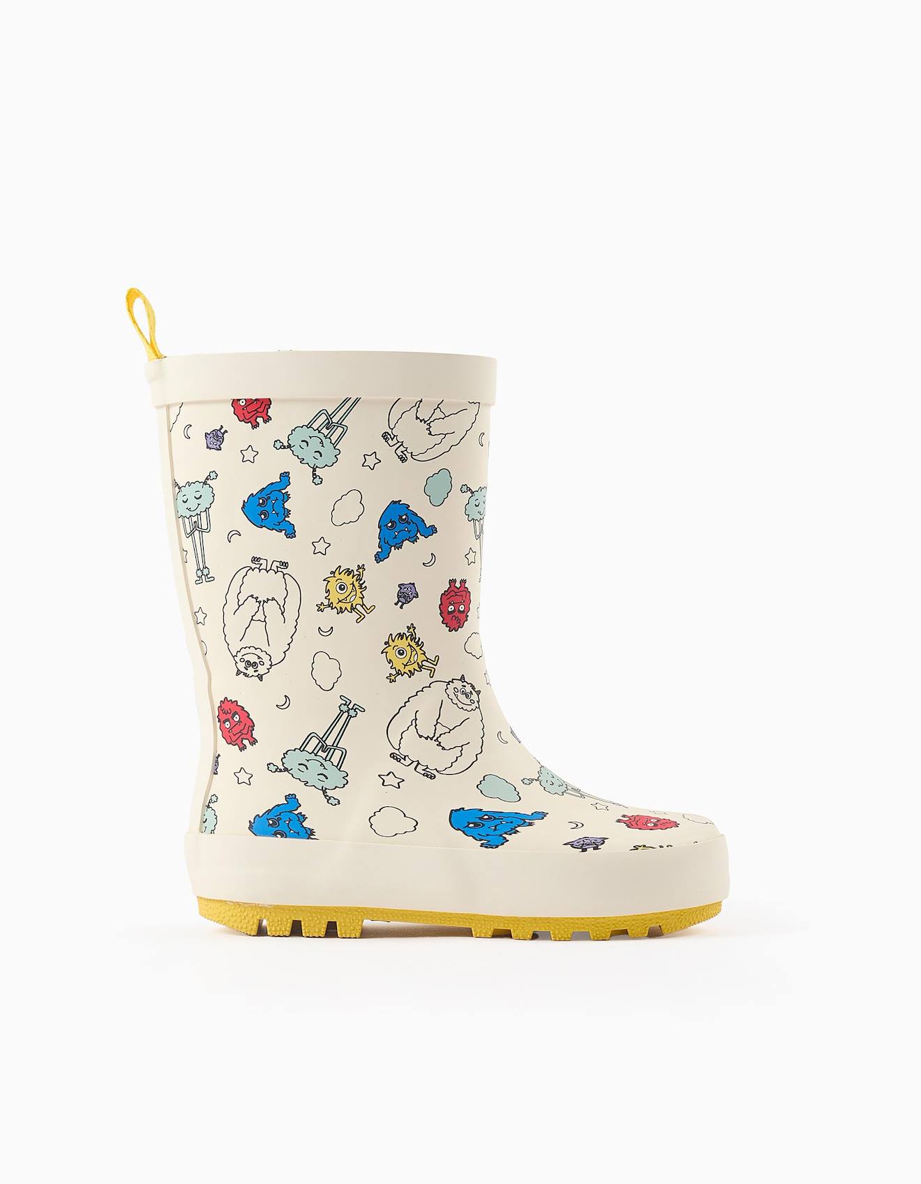 Bottes De Pluie Avec Motif Blanc