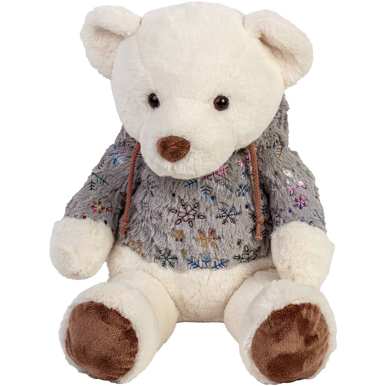 Peluche Ours Avec Capuche 33 Cm Multicolore