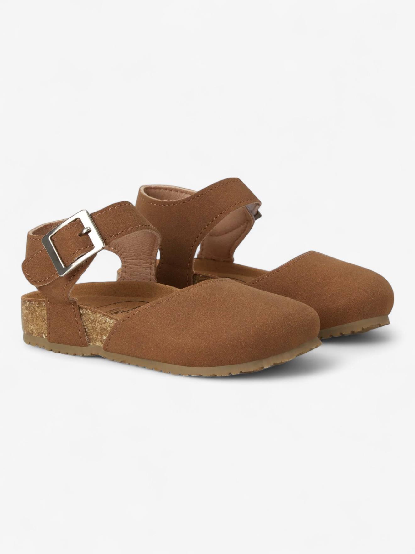Sandales Astrid Enfant En Cuir Vegan Light Brown (Babymocs) - Image 1