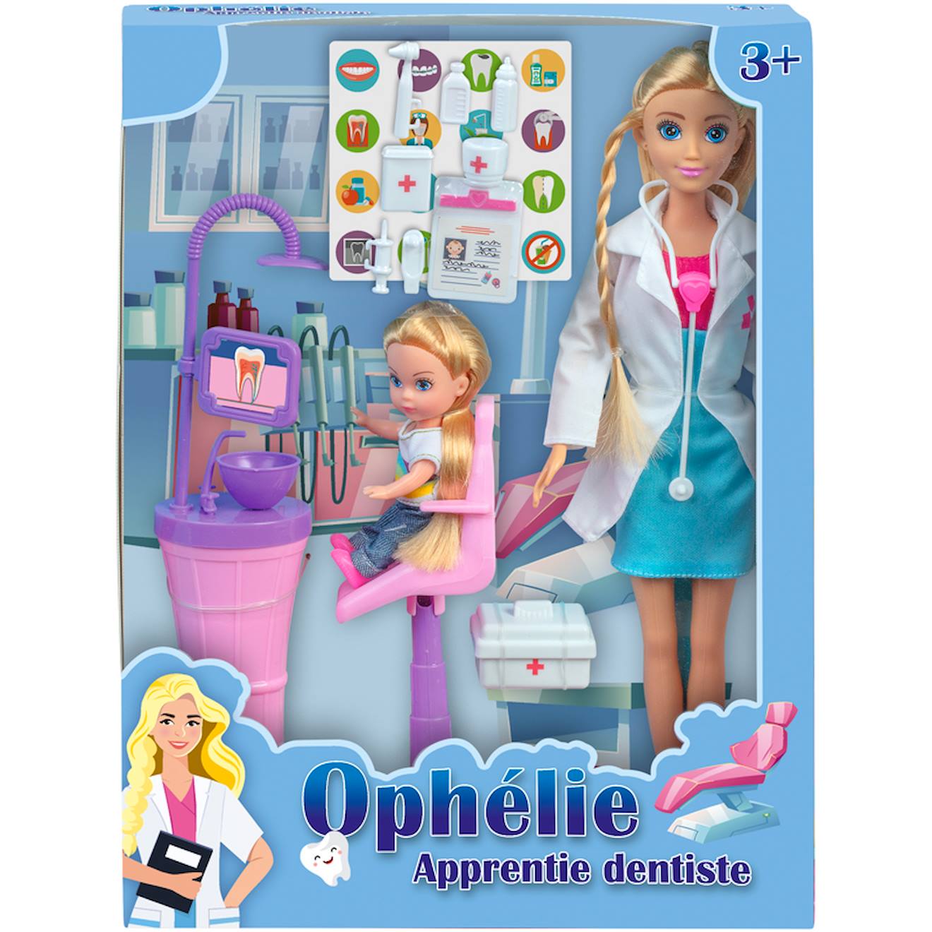 Poupée Mannequin Ophélie Dentiste Multicolore