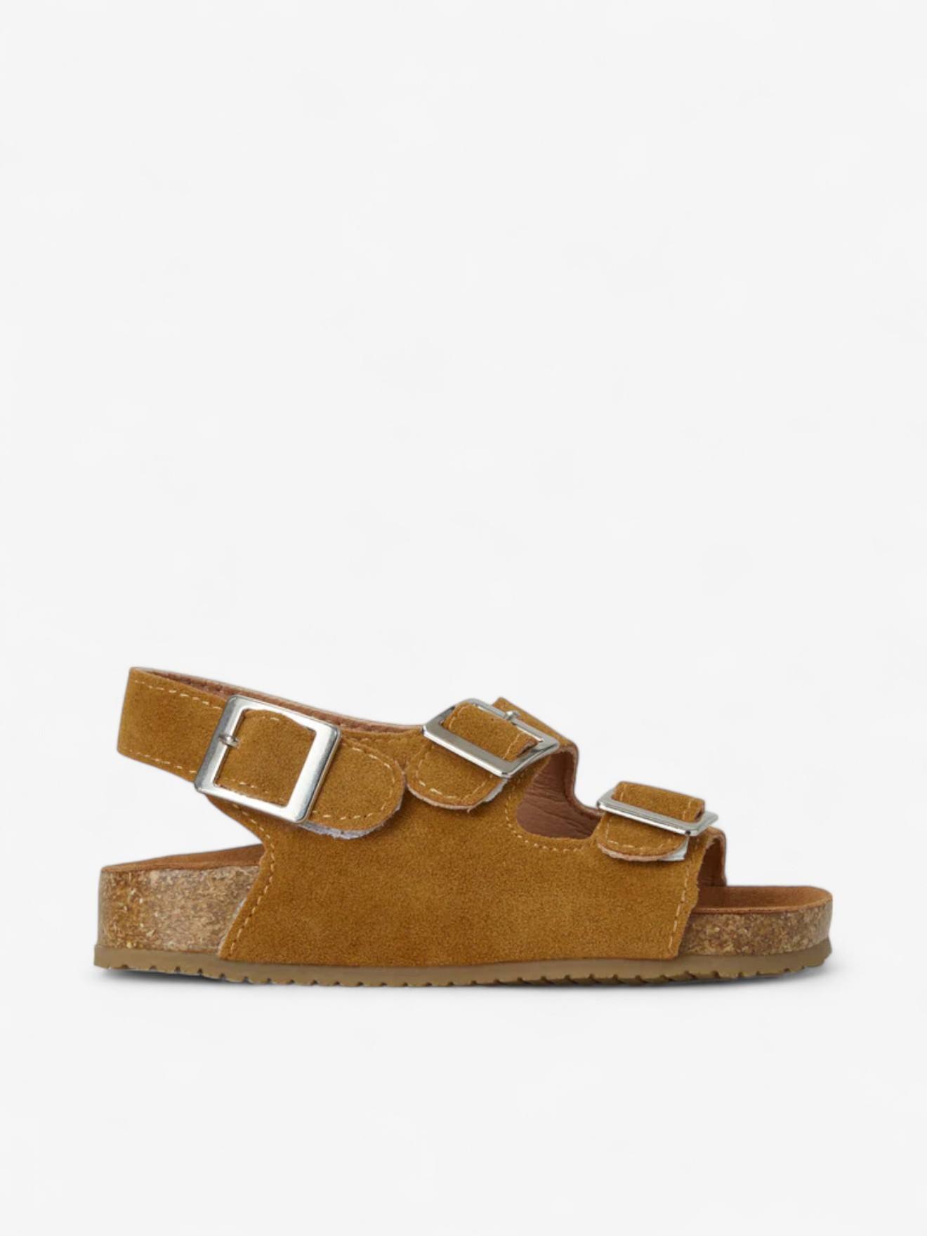 Sandales Vacay Enfant En Cuir Vegan Mustard