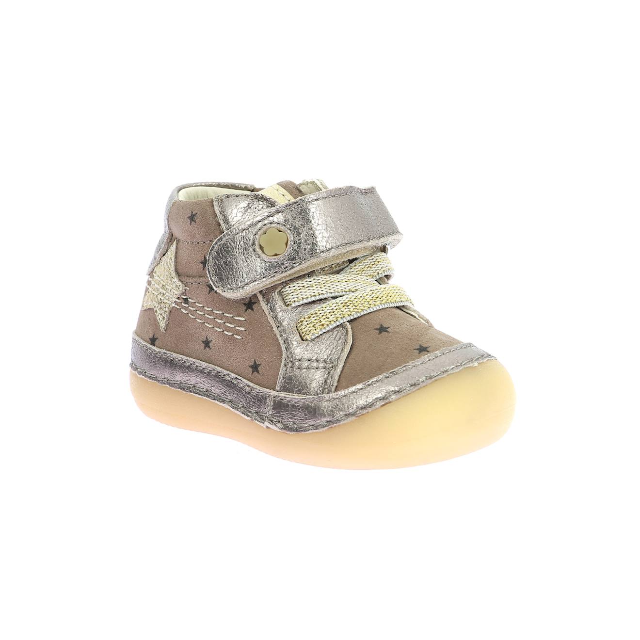 Bottillons Enfant Sokistic Marron Etoile