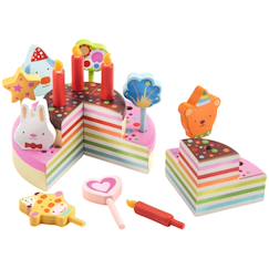 -Gâteau en bois happy birthday
