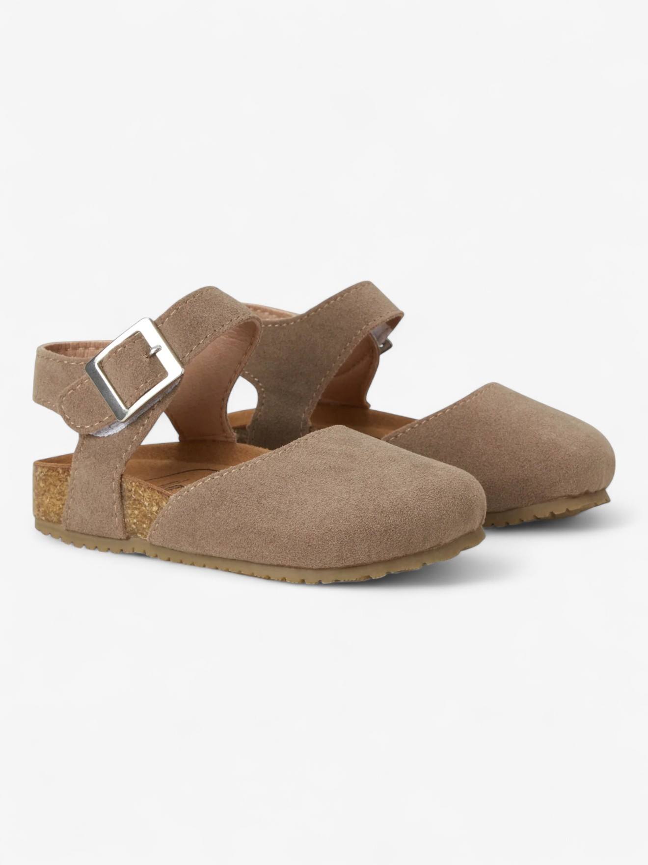 Sandales Astrid Enfant En Cuir Vegan Beige (Babymocs) - Image 1
