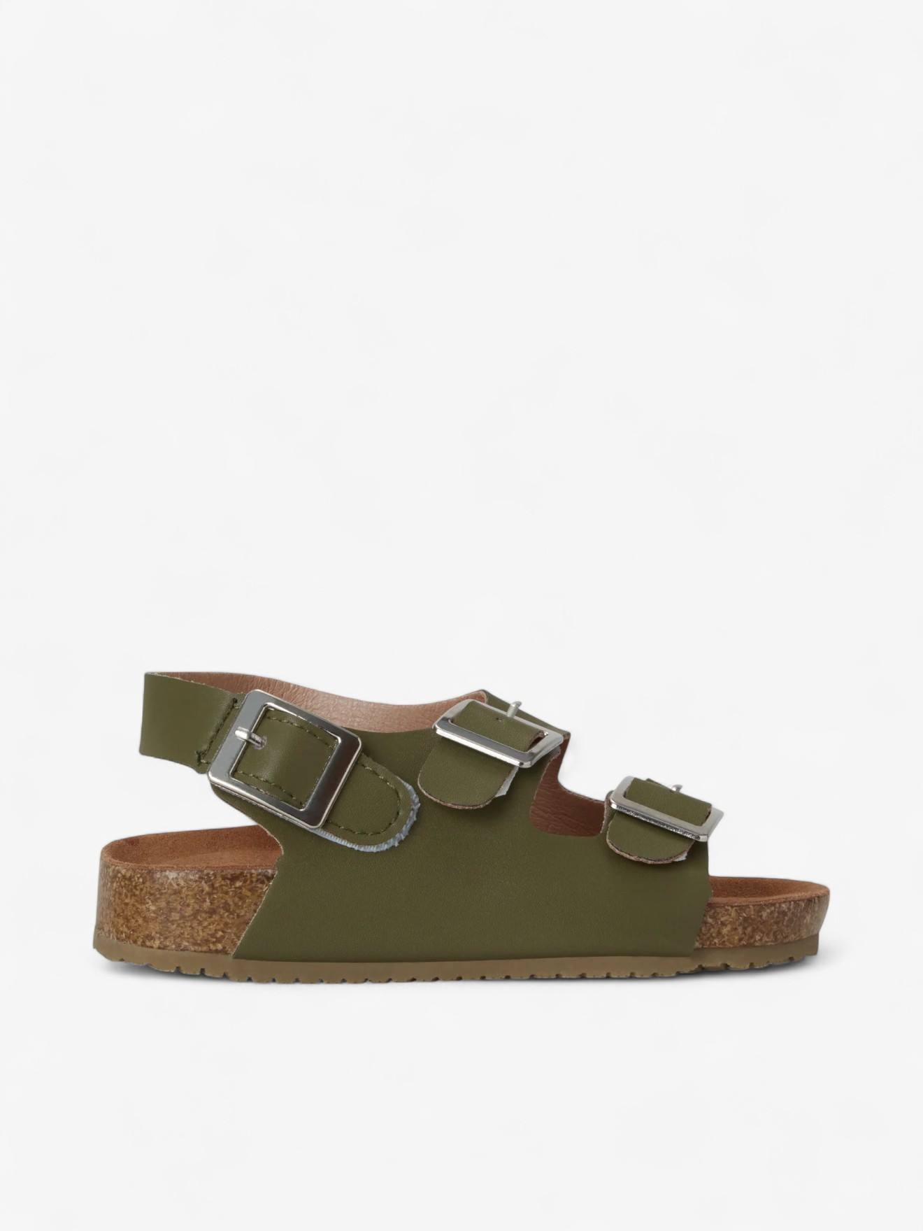 Sandales Chill Enfant En Cuir Vegan Green