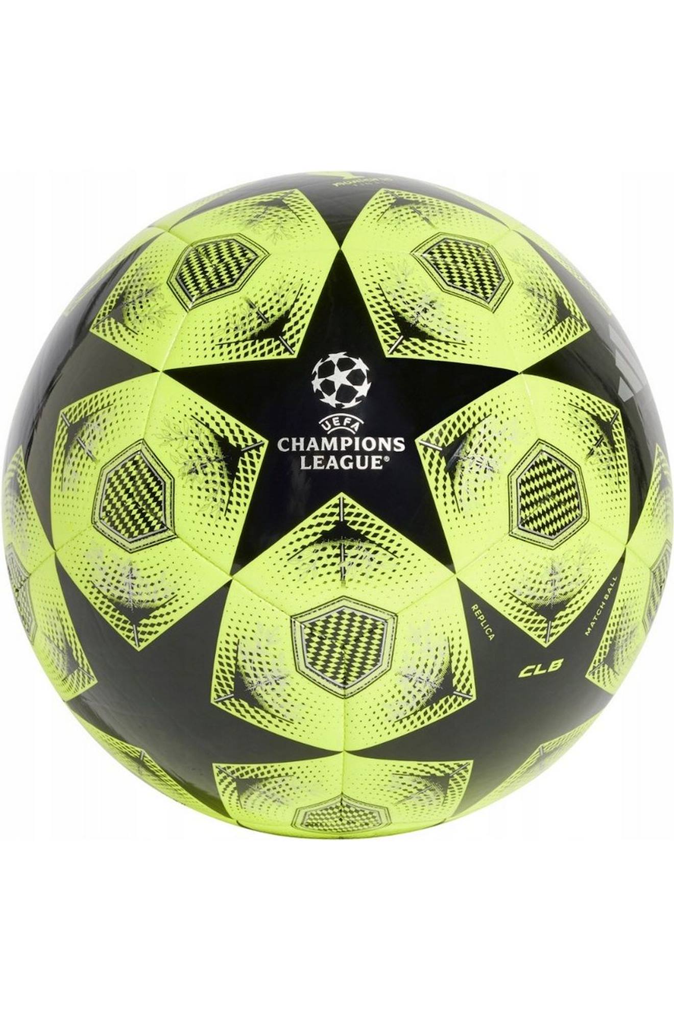 Ballon De Foot Style Ligue Europa Uefa (taille 4) 24/25 Knockout Noir / Jaune