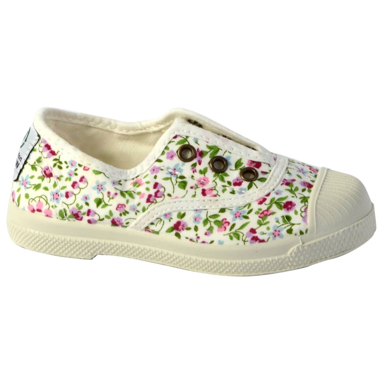 Tennis Ingles Liberty Tintado Velours Blanco