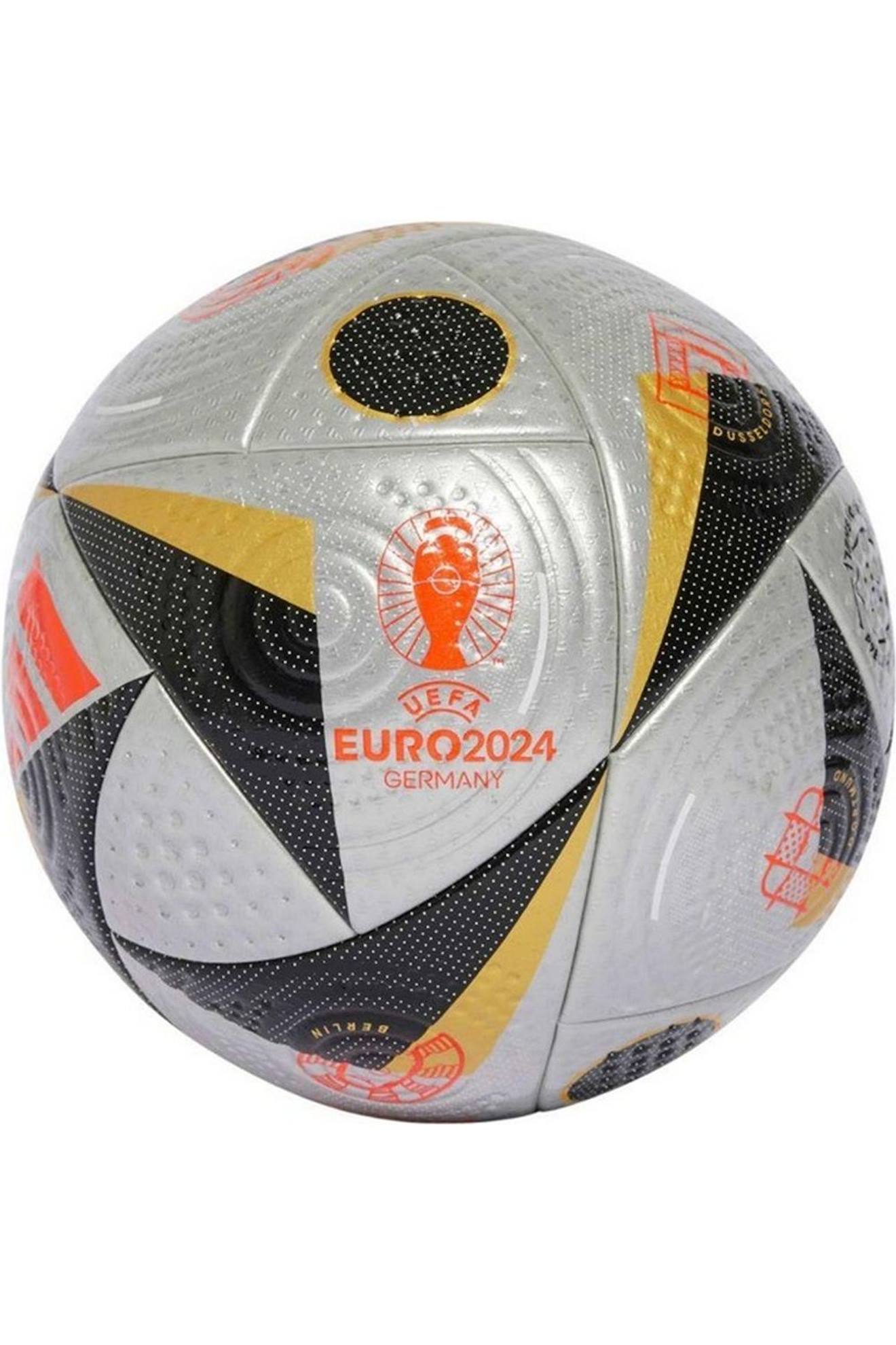 Ballon De Foot (taille 5) Finale Pro Argenté / Noir / Rouge