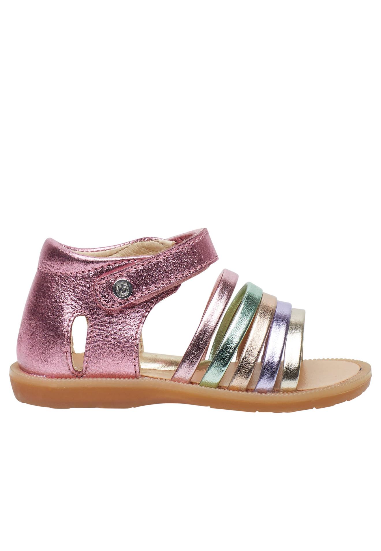 Sandales En Cuir Rubino Rose