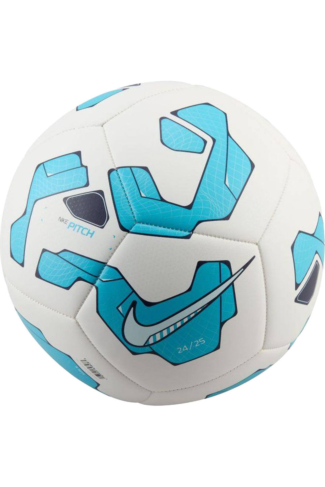 Ballon De Foot (taille 5) Pitch Blanc / Bleu