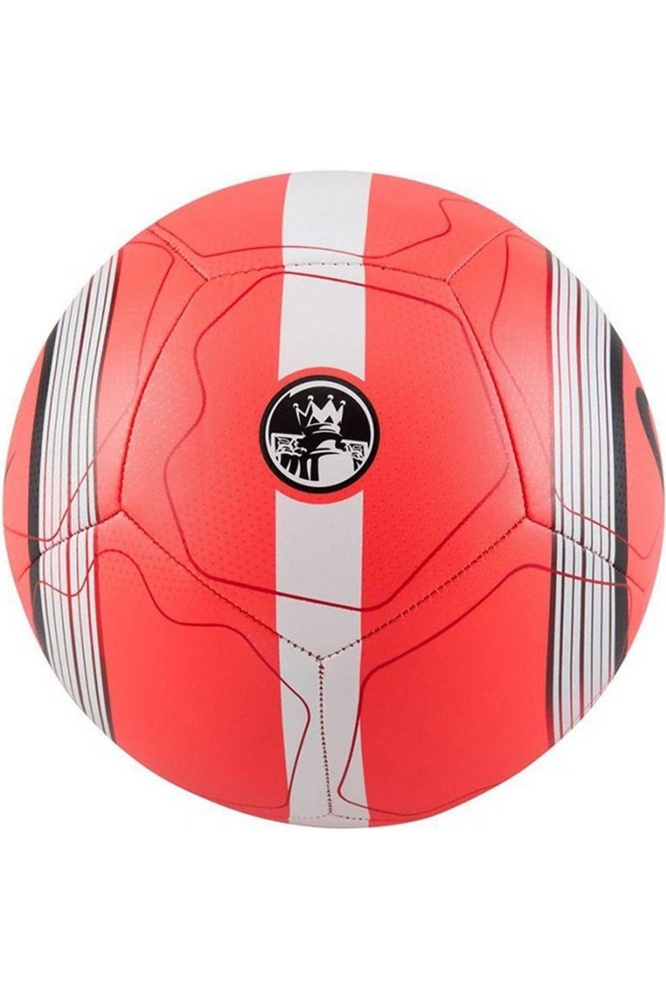 Ballon De Foot (taille 5) Pitch Team Rouge Vif / Blanc / Noir