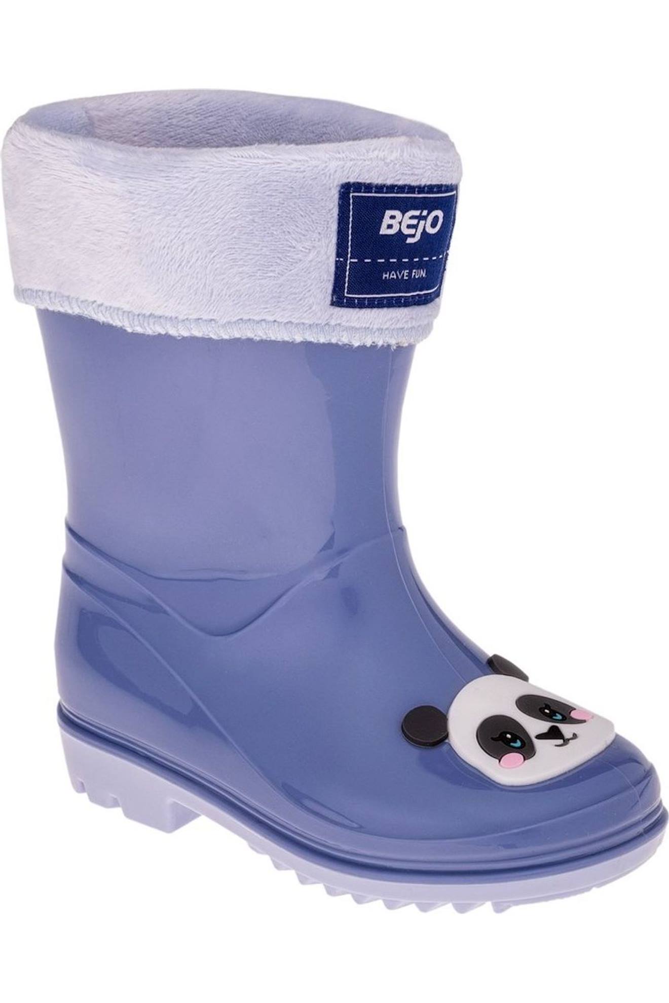 Bottes De Pluie Motif/style Panda Frise Bleuet / Gris