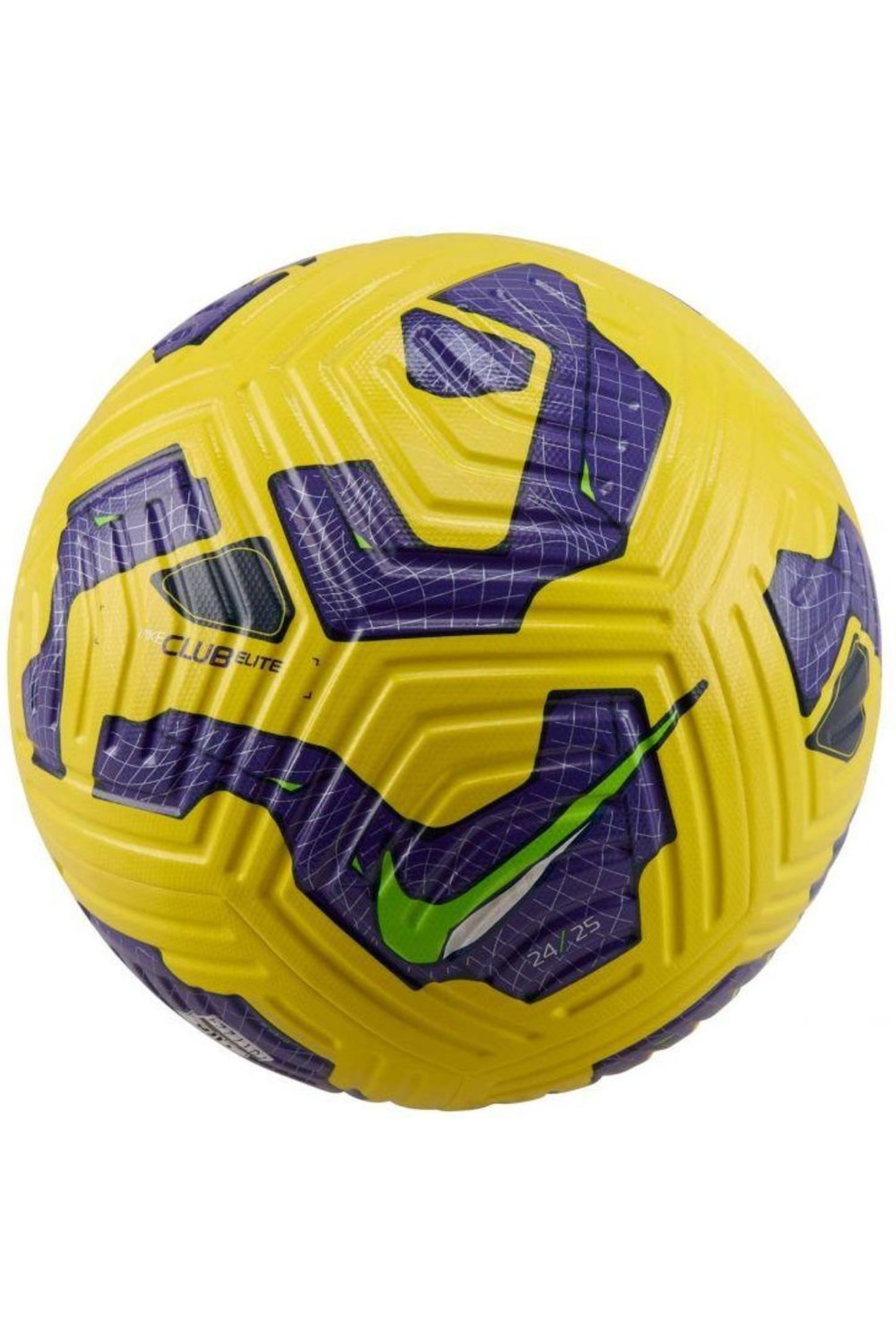 Ballon De Foot (taille 5) Flight Violet Clair / Jaune