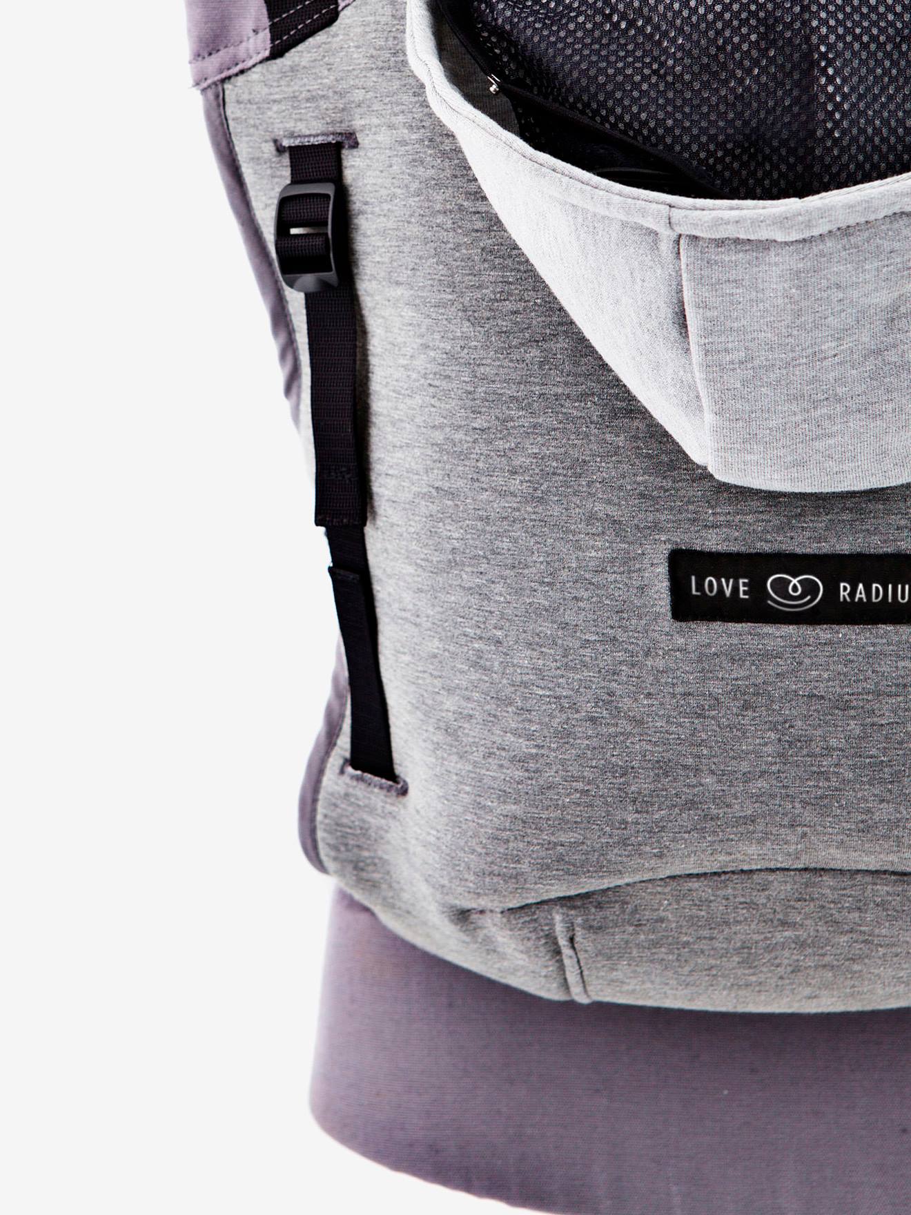 Porte Bebe Hoodie Carrier Love Radius By Je Porte Mon Bebe Gris Flanelle Love Radius