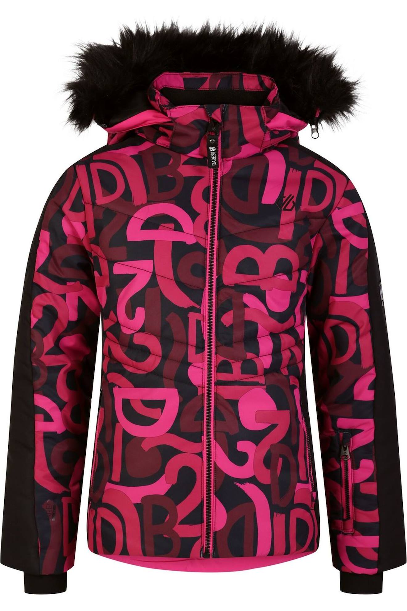 Blouson De Ski Ding Rose Bonbon / Noir