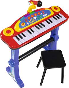 Jouet-Activités artistiques et musicales-Instruments de musique-Clavier sur Pied - My music world keyboard sur pied avec tabouret
