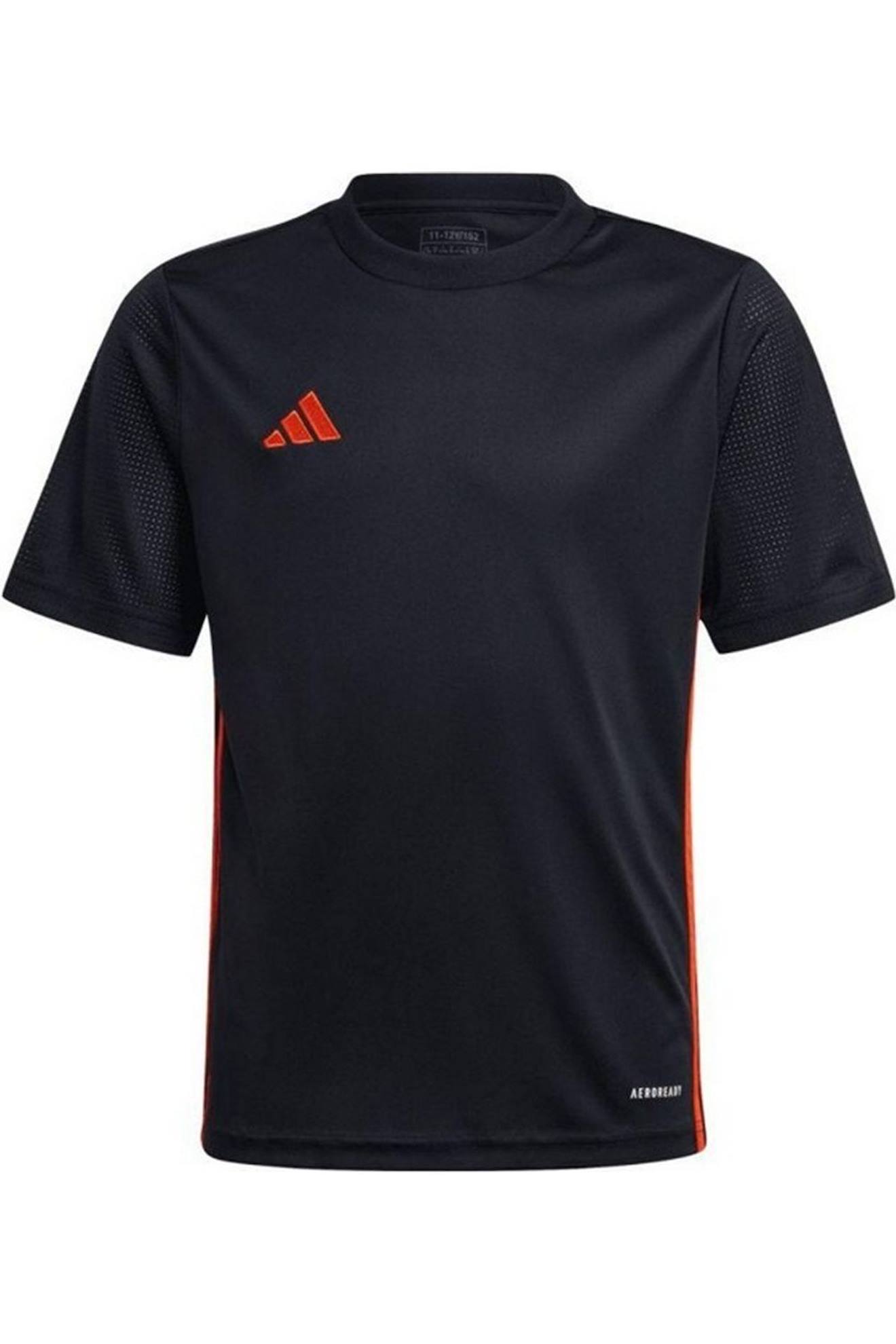 Maillot De Sport Enfant - 100% Polyester Recyclé - Table 23 Noir / Orange