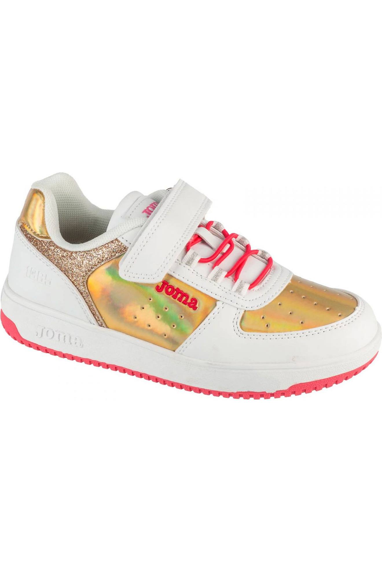 Baskets Synthétique Blanc / Doré