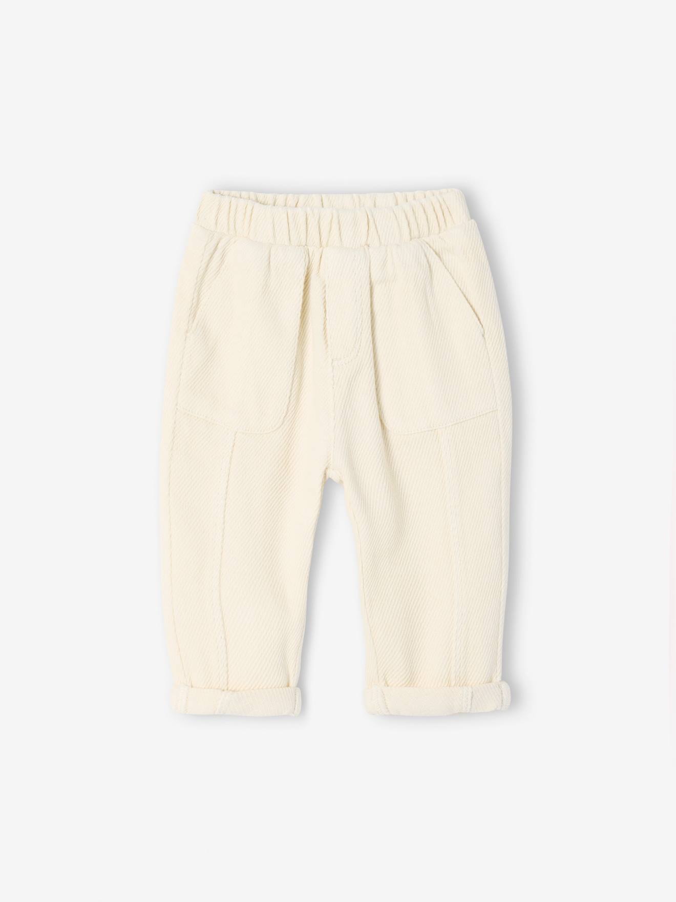 Pantalon bébé en twill écru